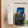 thumbnail image 6 of Clear Wall Mounted Storage Box, Adhesive Bathroom Cosmetic Toothbrush Organizer, Space-Saving Wall Organizer, Stackable Cabinet Door Organizer for Home Bathroom Office Daily Small Items, 6 of 9