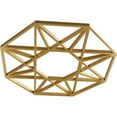 thumbnail image 2 of 26"OD x 10 1/8"ID x 3/4"P Guardian Architectural Grade PVC Pierced Ceiling Medallion, Gold, 2 of 10