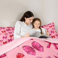 thumbnail image 5 of Manfei Kawaii Bowknot 7-Piece King Bedding,Cute Coquette Bow King Bed in a Bag,Pink Reversible, 5 of 7