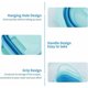 thumbnail image 4 of Elegante bote de basura plegable para cocina, puerta, cocina, bote de basura montado en la pared para coche, hogar, oficina, azul, 1 unidad, 4 of 5