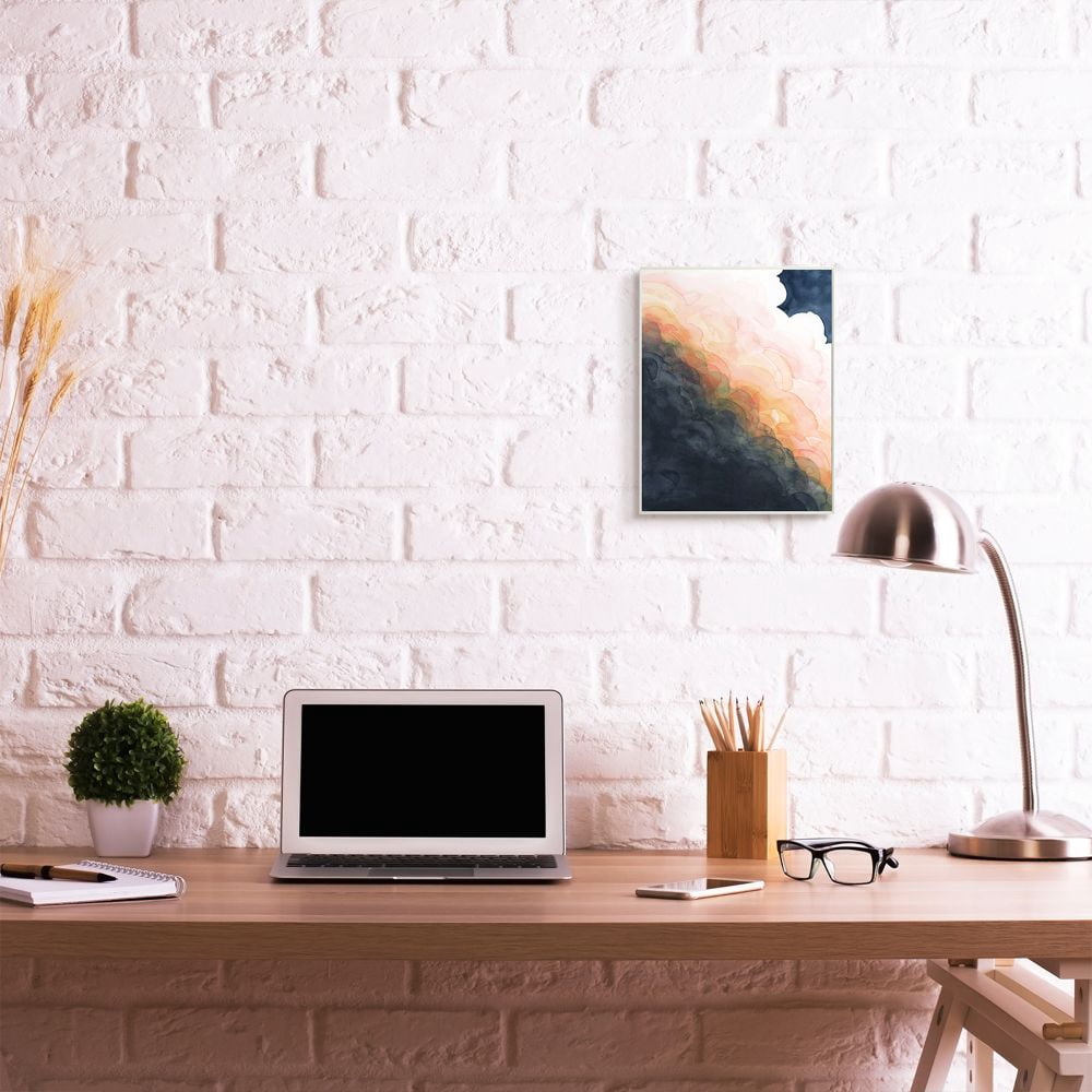 Stupell Industries Storm Cloud Abstraction at Sunset Watercolor Wall Plaque Design by Grace Popp, 10" x 15"