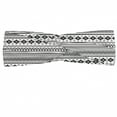 thumbnail image 1 of Tribal Headband, Aztec American Folkloric Art Borders Tribal South America Culture, Elastic and Soft Women's Bandana for Sports and Everyday Use, Grey Red Coconut, by Ambesonne, 1 of 3