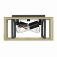 thumbnail image 7 of Golden Lighting Tribeca 2-light Flush Mount in Matte Black, 7 of 7