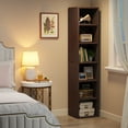 thumbnail image 4 of Tribesigns 6 Tier Bookcase Storage Shelves, 70.9 Inch Tall Narrow Bookcase, Modern Corner Bookcase for Home Office, Living Room, 4 of 7