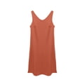 thumbnail image 3 of Daznico Women's Satin V Neck Sleeveless A-Line Midi Dress, Elegant Casual Dress for Daily Wear, Party & Events,XL, 3 of 4