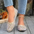 thumbnail image 6 of Caywon Women Feminine Mesh Sequin Embroidered Flat Shoes, Pointed Toe Bow Back Slip On, Dressy Casual Summer Comfortable, Ladies Shoes Zapatos Mujer, 6 of 9