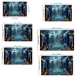 thumbnail image 3 of Halloween Garage Door Cover with Spooky Skeleton and Pumpkin Design, 1 Piece, Light Blue, for Outdoor Yard Display, Halloween Decoration, 3 of 7