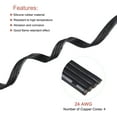 thumbnail image 3 of Cable de cinta de silicona Uxcell 24AWG 4Pin 24 Gauge cable plano flexible de silicona 10m/32.8ft cable de cobre estañado negro, 3 of 7
