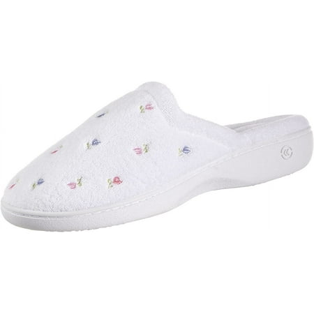 Isotoner Classics Women US 6.5 White Slipper