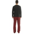 thumbnail image 2 of LANBAOSI Men Pajamas Set Comfy Plaid Flannel Pants And Microfleece Shirt Size XL, 2 of 6