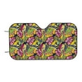 thumbnail image 7 of Fotbe Colrful Tropical Leaves Car Windshield Sunshade | Sun Visor Protector Front Window Shade, Keeps Out UV Rays, Keeps Your Vehicle Cool-, 7 of 7