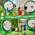 thumbnail image 5 of Inflatable Soccer Dart Board, 6ft Giant Kick Darts, Indoor Outdoor Lawn Yard Game for Kids Adults, 5 of 7