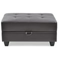 thumbnail image 4 of Glory Furniture Revere Faux Leather Ottoman in Cappuccino, 4 of 7