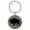 Gray, variant on Buffalo Bison Animal Nature Pink Laser Engraved Leatherette Keychain Backpack Pull - 1.5 x 3 Inches