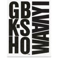 Chartpak PressOn Vinyl Uppercase Letters, Self Adhesive, Black, 6"h
