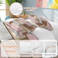 thumbnail image 3 of Pink Brown Vintage Bedding 3 Piece Duvet Cover Set Twin Size, Retro Farmhouse Elegant Pastoral Soft Microfiber Comforter Cover with Zipper Closure & Pillowcases, Wrinkle & FadeResistant Quilt Cover, 3 of 9