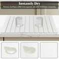 thumbnail image 4 of Extral Large Stone Dish Drying Mats for Kitchen Counter, 28"(L)×16"(W), Collapsible Quick Drying Dish Mats, Eco-Friendly Absorbent Diatomaceous Earth Mat for Dishes Cups Bottles, Match Any Countertop, 4 of 14