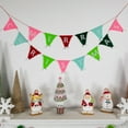 thumbnail image 3 of Northlight 45" Multi "Merry Christmas" Banner Garland - Unlit, 3 of 6