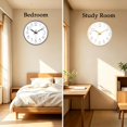 thumbnail image 4 of Reloj de pared jomparis 30 cm, pack de 2, negro y dorado, 4 of 7