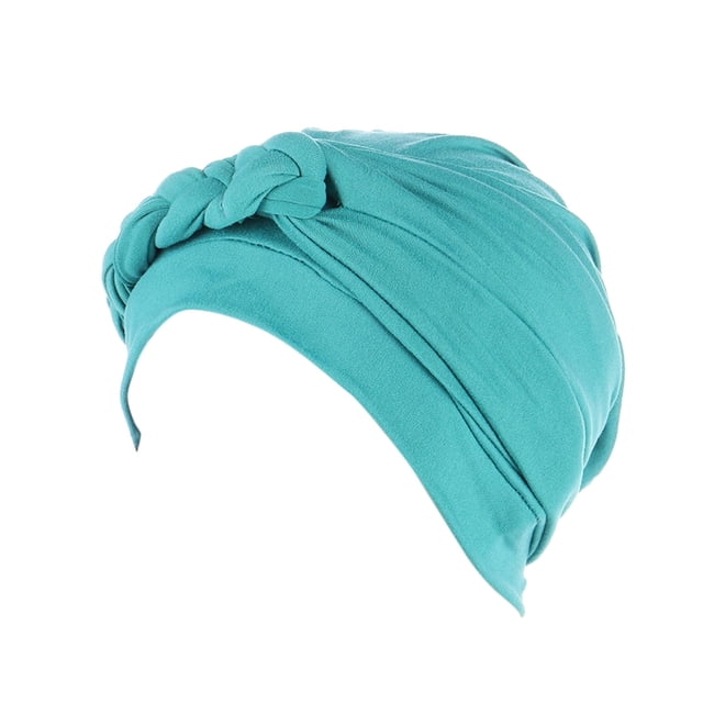 Zmoon Flower Braided Turban Hat Muslim Cancer Chemotherapy Hat