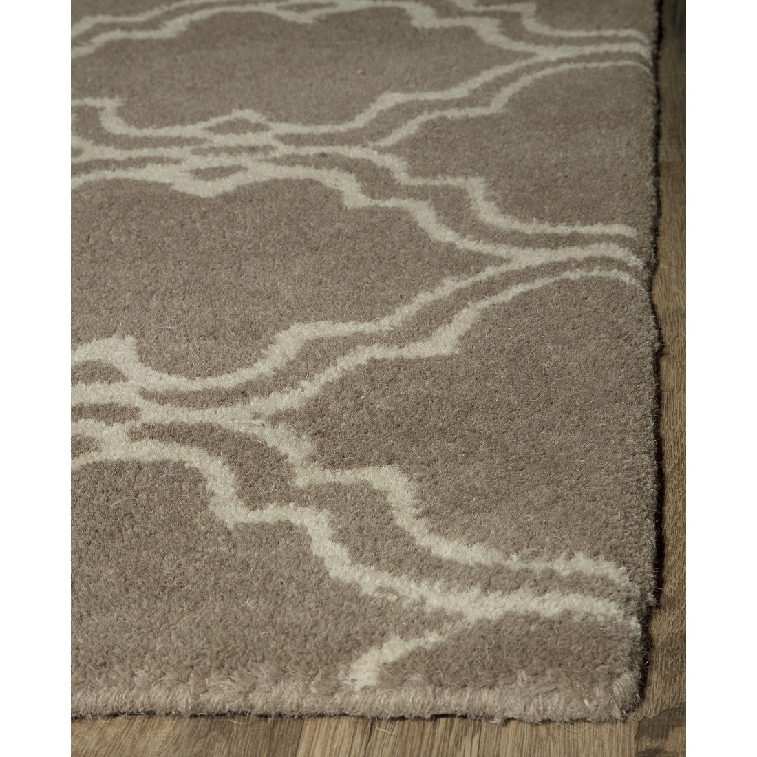 Rugs America Delano Collection Clover Tan DL100 Contemporary Geometric Area Rug 8' x 10'