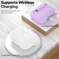 thumbnail image 3 of IBAOLEA Compatible with AirPods Pro Case, Protective Silicone Cover Compatible with AirPods Pro (2019) White, 3 of 8