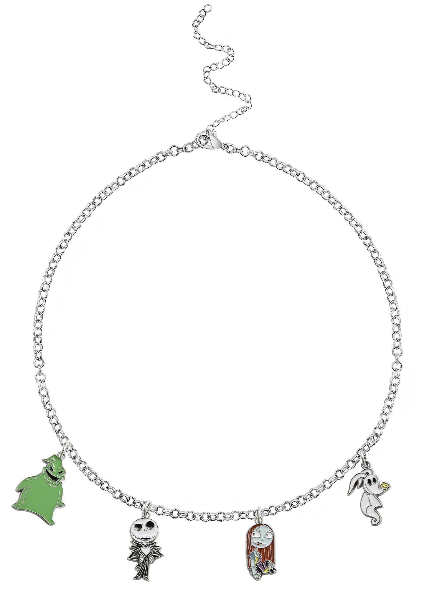 (2 pack) Disney -The Nightmare before Christmas Silver-Tone Metal 4-Piece Charm Set