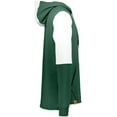 thumbnail image 3 of Holloway Sportswear S All-American Team Hoodie Dark Green Heather/White 222581, 3 of 5
