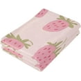 thumbnail image 3 of Coolnut Strawberry Soft Hand Towels, 2 PcsAbsorbent Bath Towel Decorative Fingertip Towels for Bathroom Gym Spa Hotel Beach Swimming Pool,14.4"x 28.3", 3 of 6