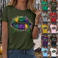 thumbnail image 2 of HCNTES Mardi Gras Shirt for Women It's Mardi Gras Yall Shirts Funny Carnival Outfit Tshirts New Orleans Party V Neck Tee Tops(Size:XXL), 2 of 9