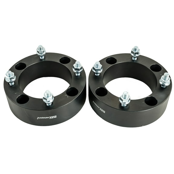 Max Motosports 2pcs 2" 4x137 ATV Black Wheel Spacers for Can-Am Bombardier Outlander 330 400 500 650 800 Kawasaki Bayou 220 250 300 360 400 Suzuki Twin Peaks 700 10x1.25 Thread Pitch