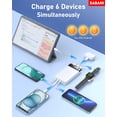 thumbnail image 4 of Cargador portátil Power Bank SABANI 35000 mAh con 4 cables, 4 of 6