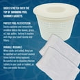 U.S. Pool Supply Skimmer Filter Socks, 50 Pack Ultra Fine Mesh Nets