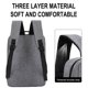 thumbnail image 4 of onlyliua Oferta Por Tiempo Limitado Mochila de Moda de Tres Piezas, Mochila para Hombre, de Negocios, con Carga Usb, para Ordenador Portátil, Perno para Estudiantes de Alta Capacidad, 4 of 7