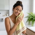 thumbnail image 2 of Aoznliie Bath Towel,Quick-drying Cotton Bath Towels,14x 30 in Soft & Absorbent Bath Towels for Bathroom Hotel Gyms,Yellow, 2 of 8