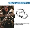thumbnail image 6 of Uxcell 15 Pcs Trigger Spring O Rings, 1 Inch Round Snap Clip Small Welded Multi-Purpose Zinc Alloy Rings, Silver Tone, 6 of 6