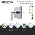 thumbnail image 4 of Kingston Brass KS4042PL Restoration Single-Handle Six-Way Diverter Valve with Square Trim Kit, Polished Brass, 4 of 4
