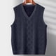 thumbnail image 5 of pstuiky Camiseta sin mangas para hombre, Camisola gruesa y cálida de punto de moda para hombre, sin mangas, con cuello en V Chaleco de hombre xxl, 5 of 5