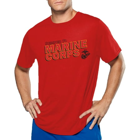 Navy Marine Corps Memorial - Men's Military Officially Marines Performance Comfort Wear Graphic Tee