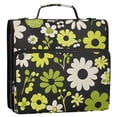 thumbnail image 5 of FORMRS Zipper Binder with Shoulder Strap 2-inch Ring 500 Sheet Capacity File Bag, Green Flower Pattern, 5 of 5