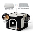 thumbnail image 2 of Cama para gatos Bedsure Cat Cave para gatos de interior con almohadilla rascadora, 2 of 3