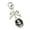 Black, variant on Elegant Bowknot Charm Keyring Retro Korean Sturdy Metal Chain for Sisters Couples