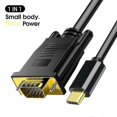 thumbnail image 2 of 1.8m Vga Adapter Cable Mini 1080p High Resolution Type-c 3.1 To Vga Usb-c Converter Cable compatible Projector, 2 of 5