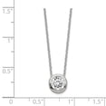 thumbnail image 2 of 925 Sterling Silver Polished Cubic Zirconia Necklace, 2 of 2