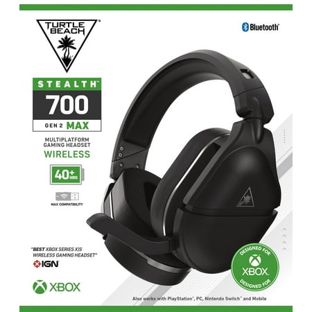 Turtle Beach Stealth 700 Gen 2 MAX Black Xbox Series X Xbox Series S Xbox One X Xbox One S PS5 PS4 PS4 Pro PS4 Slim Nintendo Switch PC Mac Walmart
