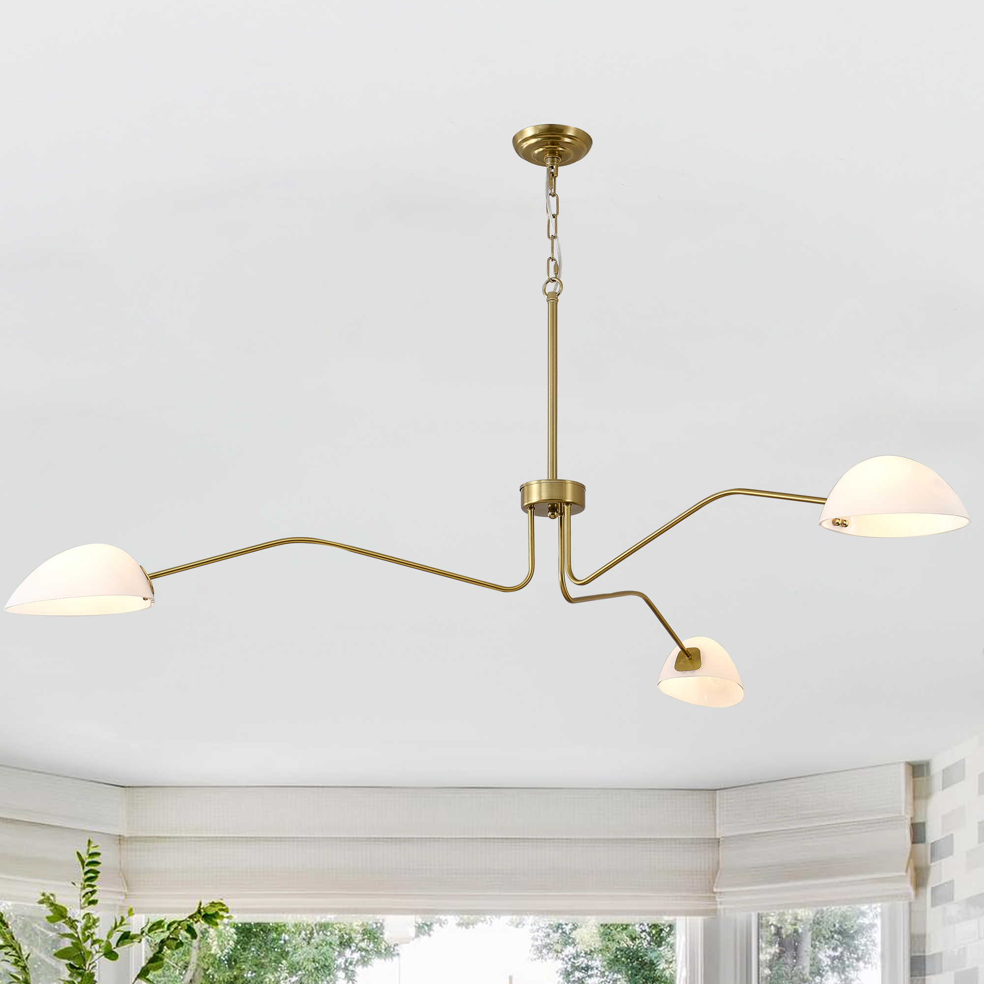 Benzara BM149447 Creatively Modern Taft 7-Light Chandelier,