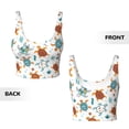 thumbnail image 6 of Goofa Various Turtle Printed Sports Bras for Women, High Impact Running Bra Workout Crop Tank Tops Longline Sports Bra Push up-, 6 of 9