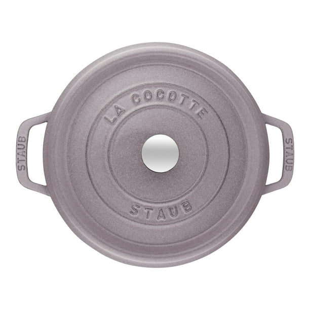 STAUB La Cocotte 3.7 L Cast Iron Round Cocotte, Cherry Blossom