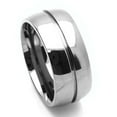 thumbnail image 2 of Men's 9MM Comfort Fit Titanium Wedding Band Grooved Center Ring (Size 7 to 14), 2 of 2