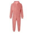 thumbnail image 7 of WOYY Toddler Girls Onesies Soft Hooded Jumpsuit Zipper One-Piece Pajama, Sizes 4-5T, 7 of 7
